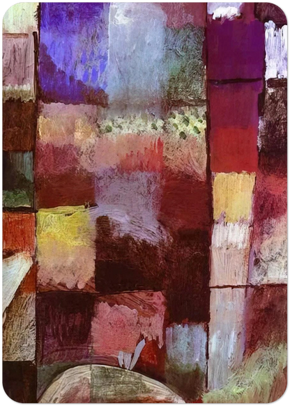 HAMAMET 1914 By Paul Klee Pack of 10 Post Cards | Paul Klee Post Cards | A6 (10.5 x 14.8 cm) - 4.1 x 5.8 inches