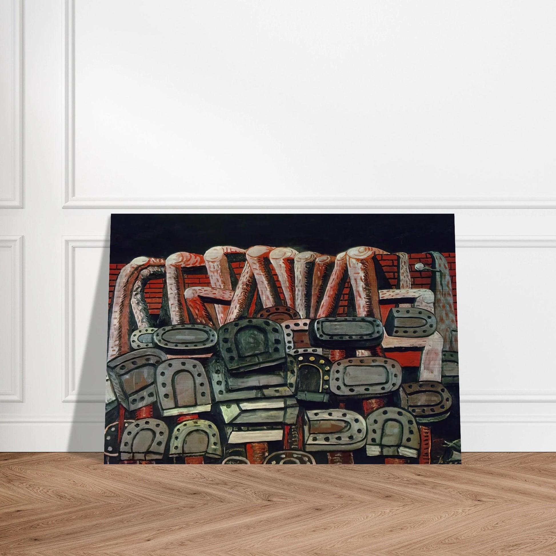 ANCIENT WALL - Philip Guston Brushed Aluminum Print - 70x100 cm / 28x40 inches | Philip Guston Aluminum Print | Philip Guston Prints