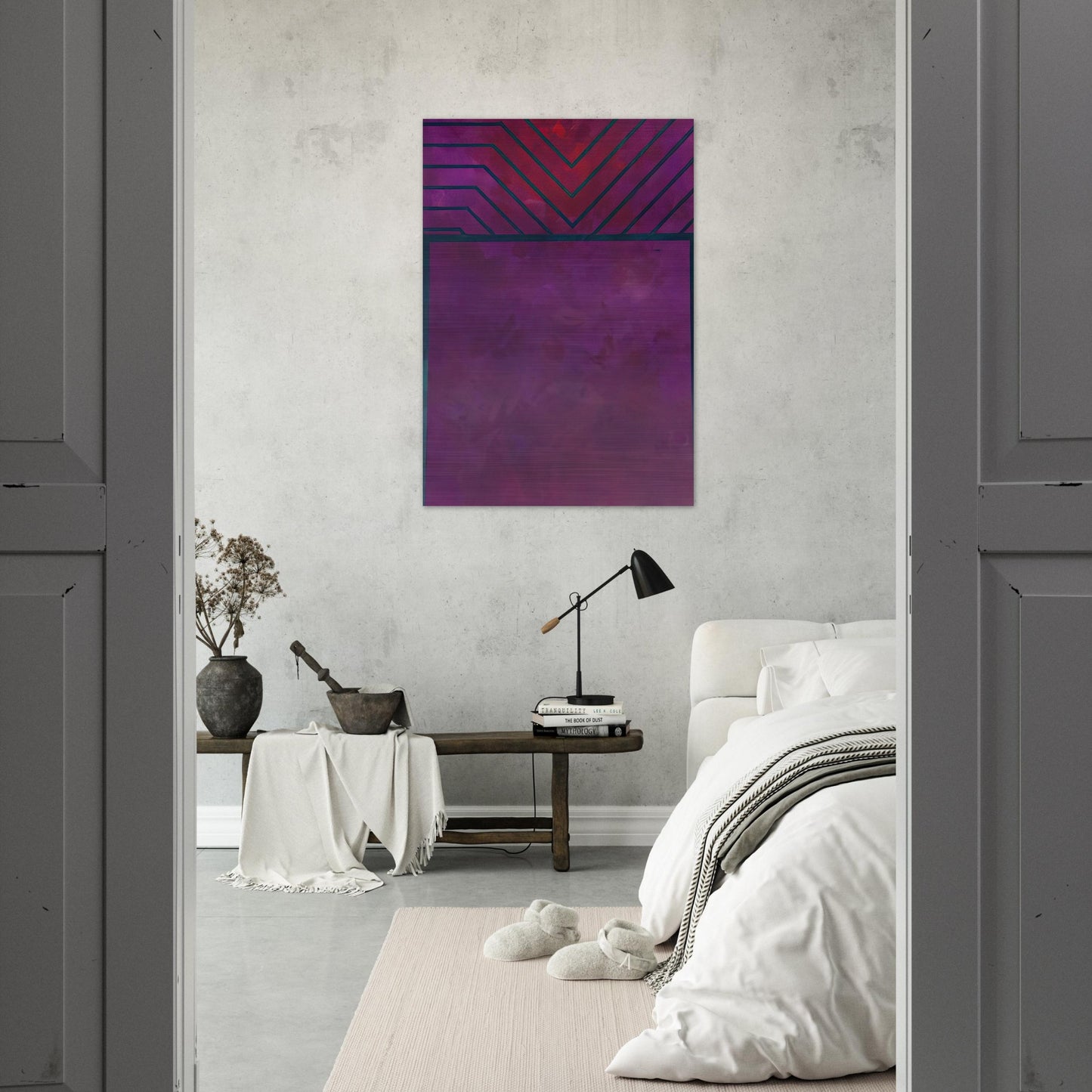 UNTITLED 1986 - Luis Feito Brushed Aluminum Print - 70x100 cm / 28x40 inches | Luis Feito Aluminum Print | Luis Feito Prints