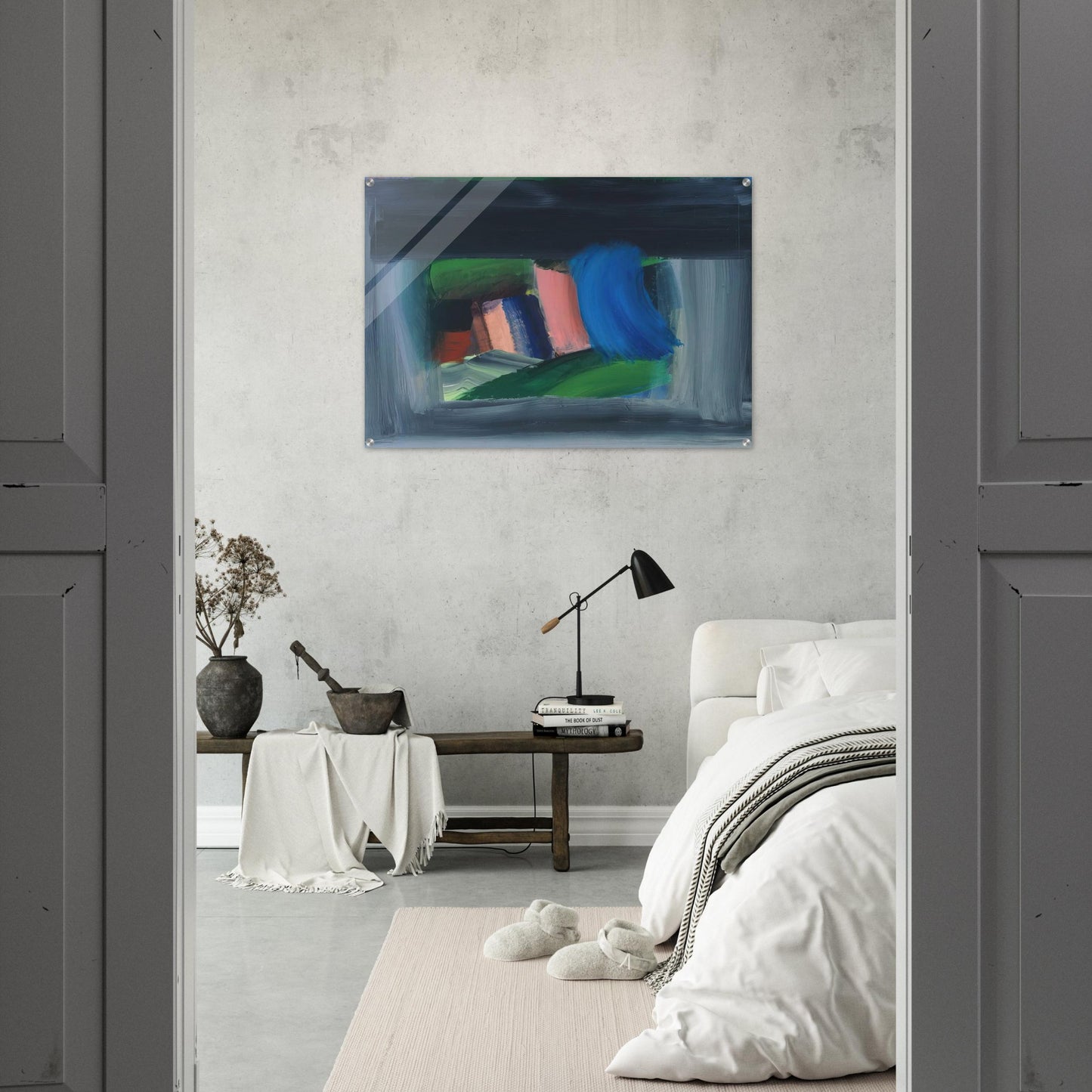 Rain - 1989 - Howard Hodgkin Acrylic Print - 70x100 cm / 28x40″ inches