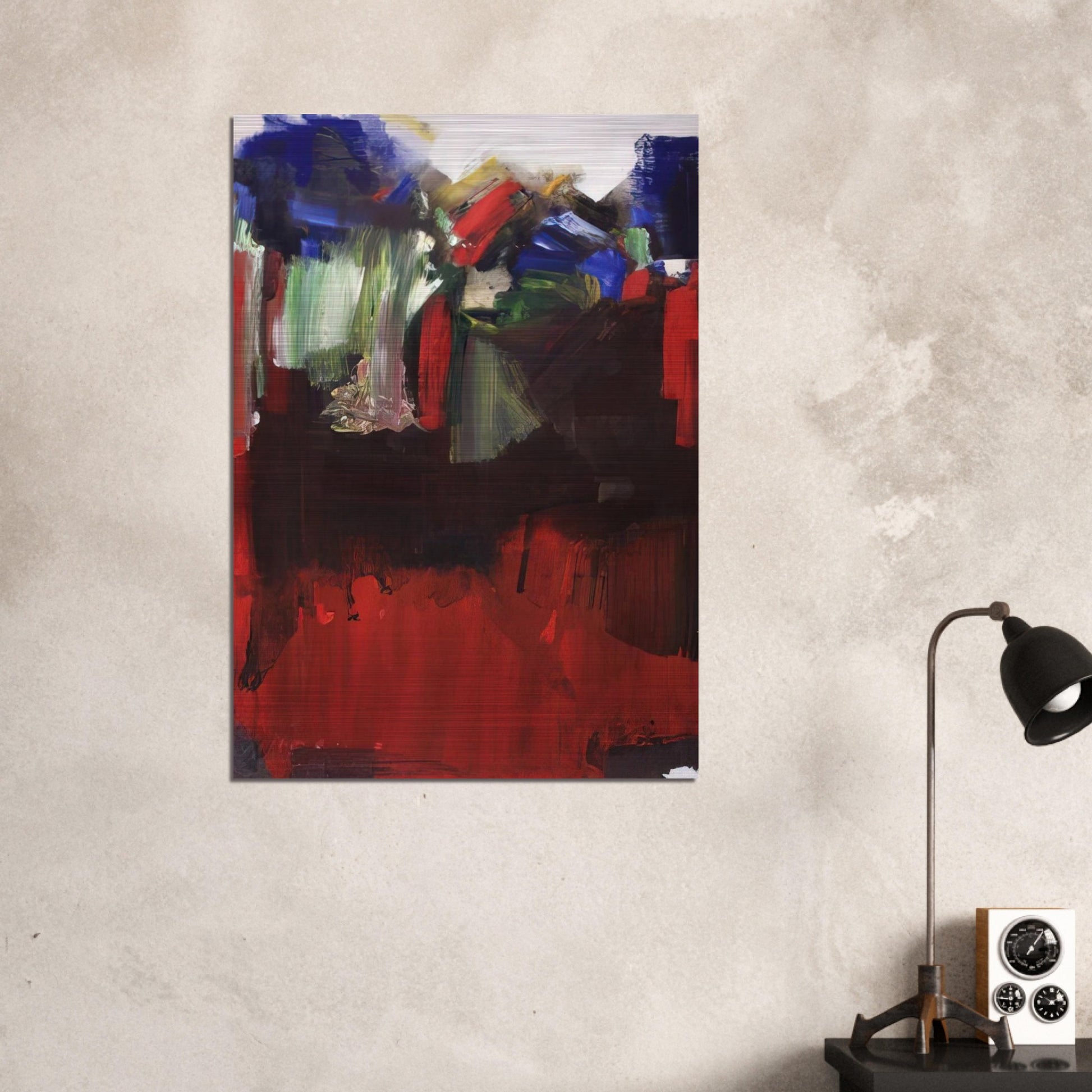 Nulli Secundus - Hans Hofmann Brushed Aluminum Print - 70x100 cm / 28x40 inches | Hans Hofmann Aluminum Print | Hans Hofmann Prints