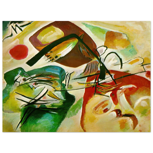 Wassily Kandinsky - PICTURE WITH A BLACK ARCH 1912  75x100 cm / 30x40inches Fine Art Poster