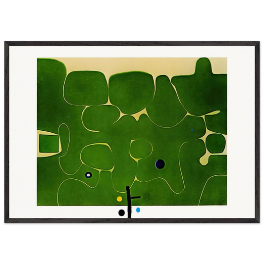 IL LABIRINTO DELLA PSICHE 1986 - Victor Pasmore 70x100 cm / 28x40 inches Framed Art Print – Black Wooden Frame