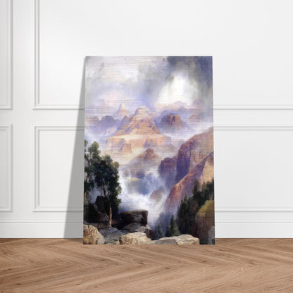 A Showery Day, Grand Canyon - Thomas Moran Brushed Aluminum Print - 70x100 cm / 28x40 inches | Thomas Moran Aluminum Print | Thomas Moran Prints