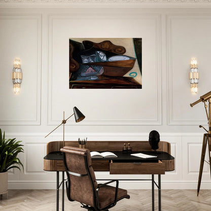 The buffet of  Catalan  - Pablo Picasso Brushed Aluminum Print - 70x100 cm / 28x40 inches | Pablo Picasso Aluminum Print | Pablo Picasso Prints