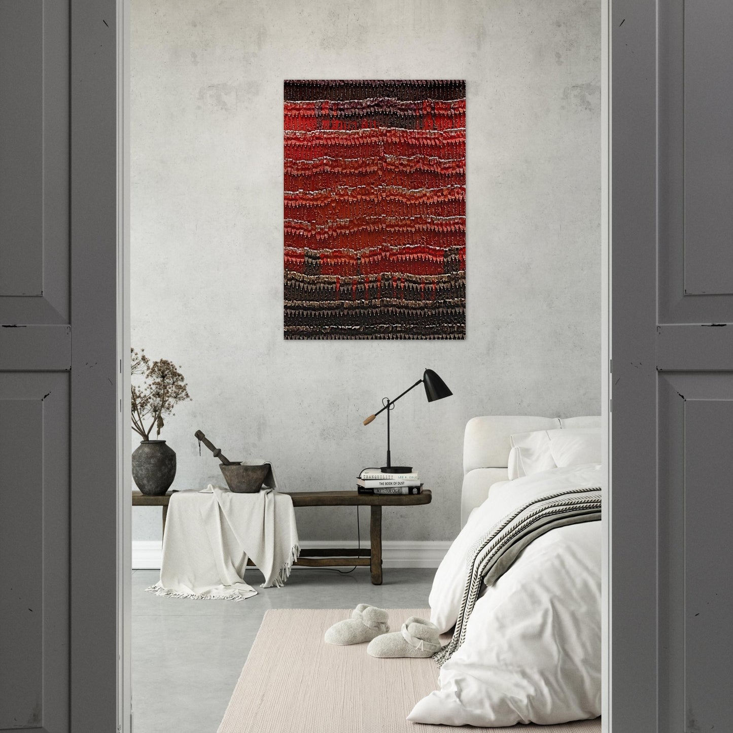 Chief's Blanket - 1989 - Arman Brushed Aluminum Print - 70x100 cm / 28x40 inches | Arman Aluminum Print | Arman Prints