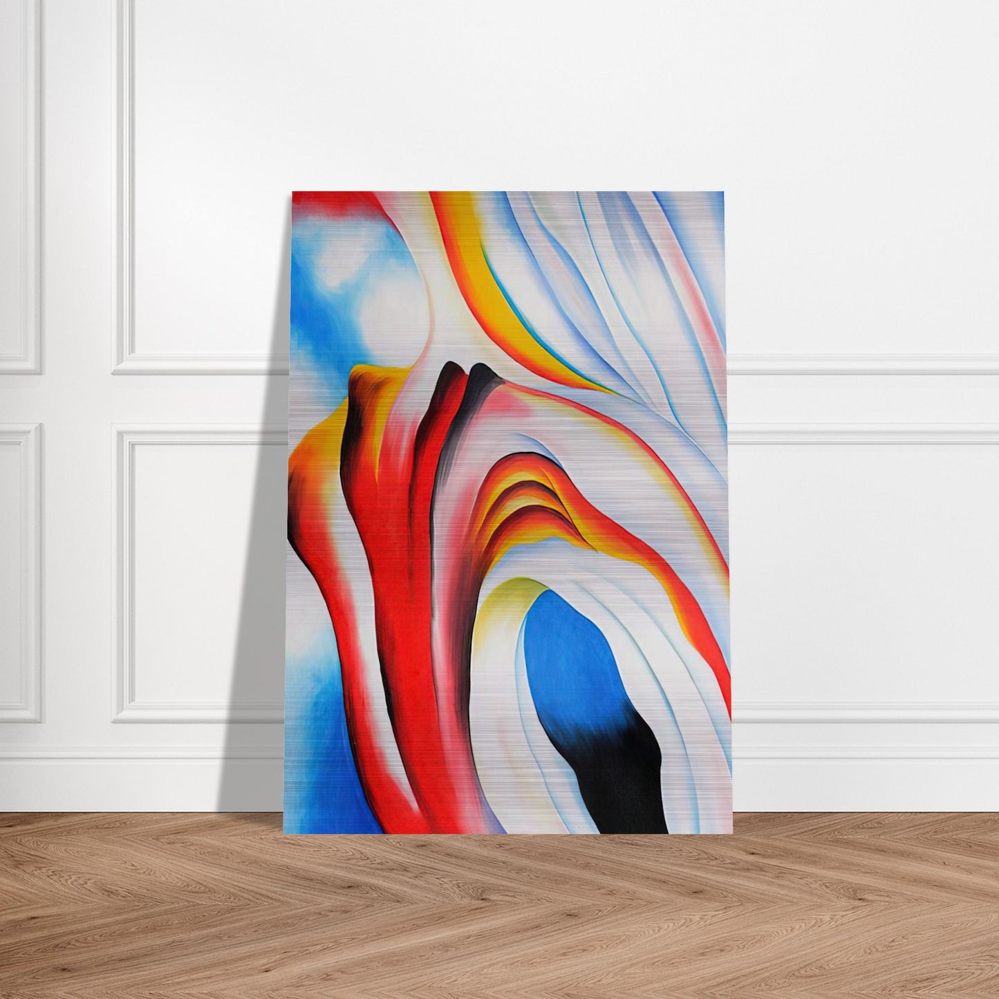Music Pink and Blue - Georgia O'Keeffe Brushed Aluminum Print - 70x100 cm / 28x40 inches | Georgia O'Keeffe Aluminum Print | Georgia O'Keeffe Prints
