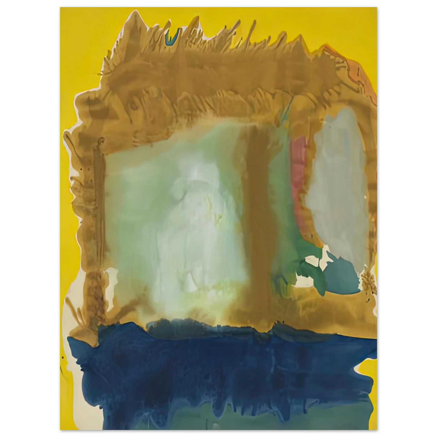 Helen Frankenthaler - Milkwood Arcade, 1963- Wall Art - 21x29.7 cm / 8x12" - Fine Art Poster-canvas - -