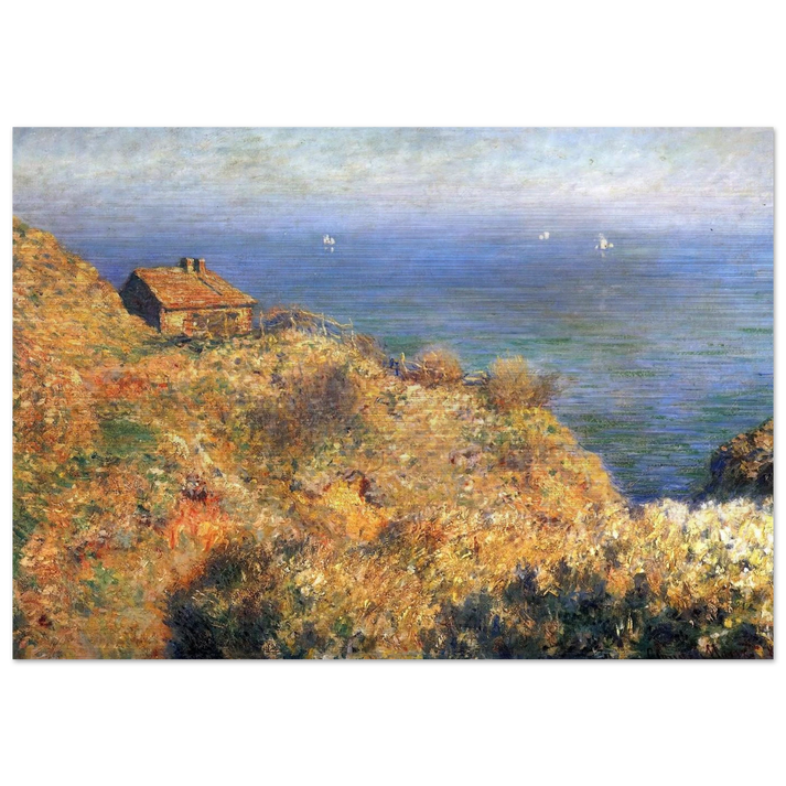 Fisherman's House at Varengeville - claude monet Brushed Aluminum Print - 70x100 cm / 28x40 inches | claude monet Aluminum Print | claude monet Prints