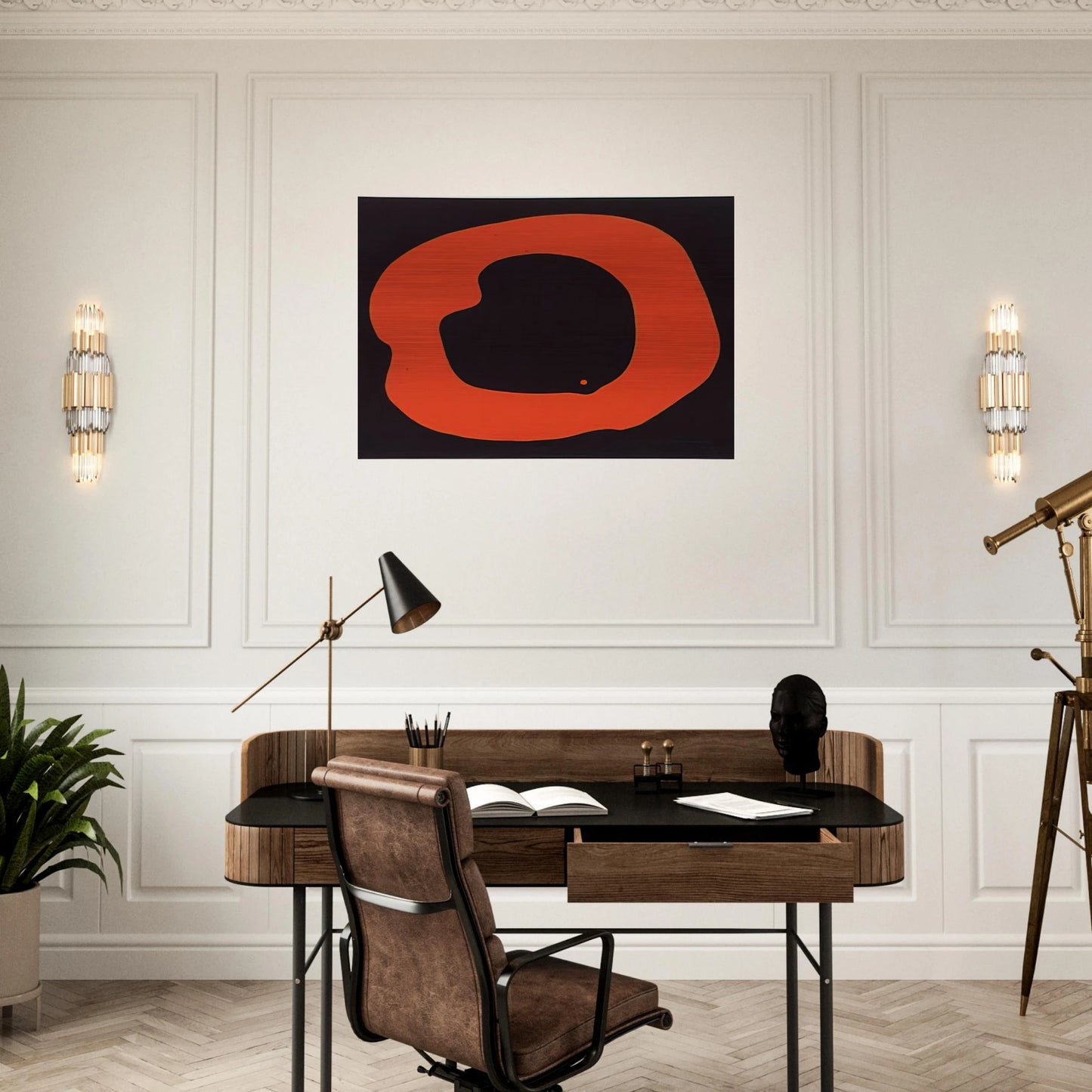 Untitled - Art Informel, Minimalism - Jiro Yoshihara Brushed Aluminum Print - 70x100 cm / 28x40 inches | Jiro Yoshihara Aluminum Print | Jiro Yoshihara Prints