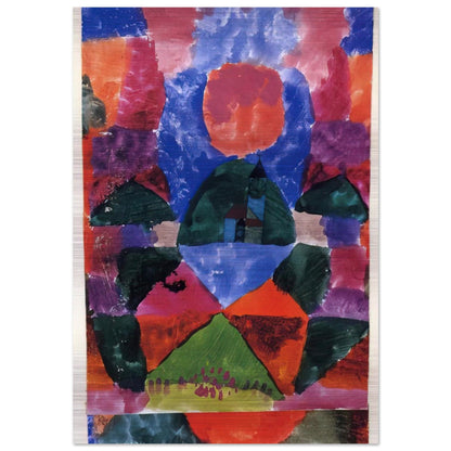 A PRESSURE OF TEGERNSEE 1919 - Paul Klee Brushed Aluminum Print - 70x100 cm / 28x40 inches | Paul Klee Aluminum Print | Paul Klee Prints