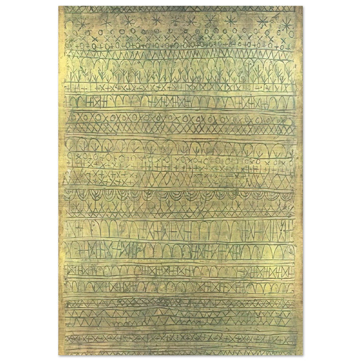 PASTORAL RHYTHMS 1927 - Paul Klee Brushed Aluminum Print - 70x100 cm / 28x40 inches | Paul Klee Aluminum Print | Paul Klee Prints