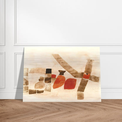 Dongo - 1964 - Julius Bissier Brushed Aluminum Print - 70x100 cm / 28x40 inches | Julius Bissier Aluminum Print | Julius Bissier Prints
