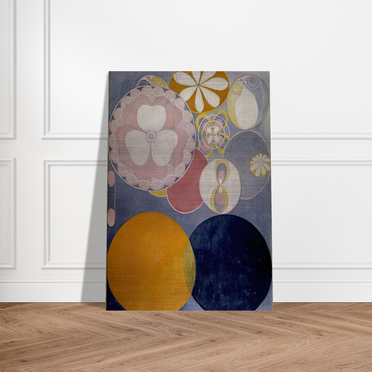 DE TIO ST RSTA N 2 BARNAALDERN 1907 - Hilma af Klint Brushed Aluminum Print - 70x100 cm / 28x40 inches | Hilma af Klint Aluminum Print | Hilma af Klint Prints
