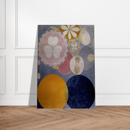 DE TIO ST RSTA N 2 BARNAALDERN 1907 - Hilma af Klint Brushed Aluminum Print - 70x100 cm / 28x40 inches | Hilma af Klint Aluminum Print | Hilma af Klint Prints