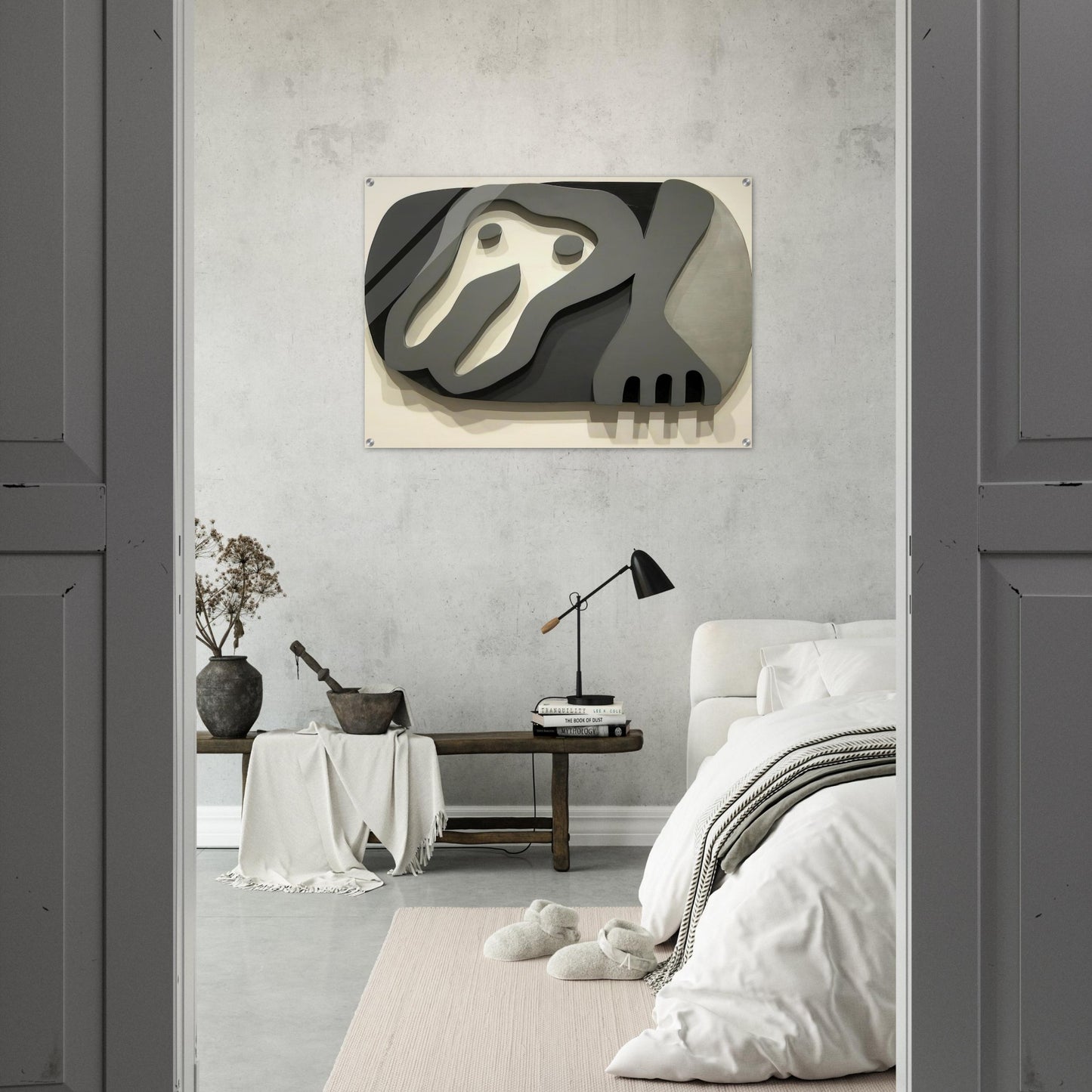 Shirt Front and Fork - Jean Arp Acrylic Print - 70x100 cm / 28x40″ inches