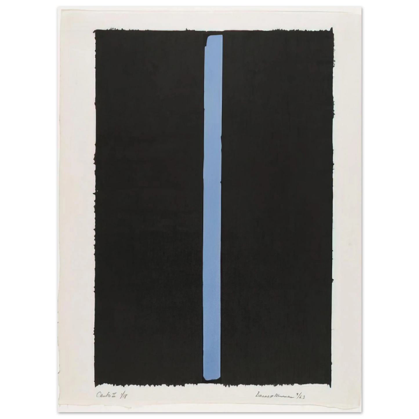 Barnett Newman - Canto II  75x100 cm / 30x40inches Fine Art Poster
