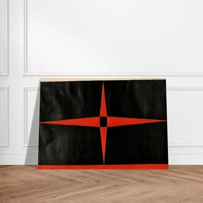 Red Star - 1949 - Carmen Herrera Brushed Aluminum Print - 70x100 cm / 28x40 inches | Carmen Herrera Aluminum Print | Carmen Herrera Prints