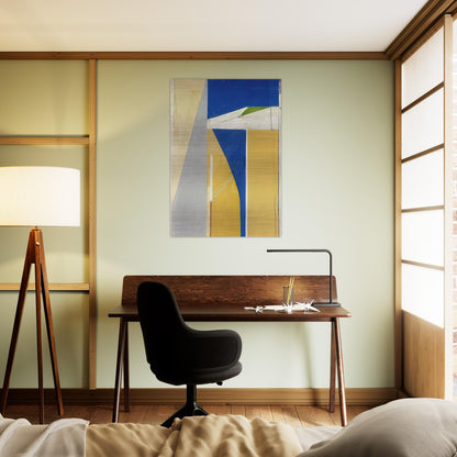Ocean Park #32 - Richard Diebenkorn Brushed Aluminum Print - 70x100 cm / 28x40 inches | Richard Diebenkorn Aluminum Print | Richard Diebenkorn Prints