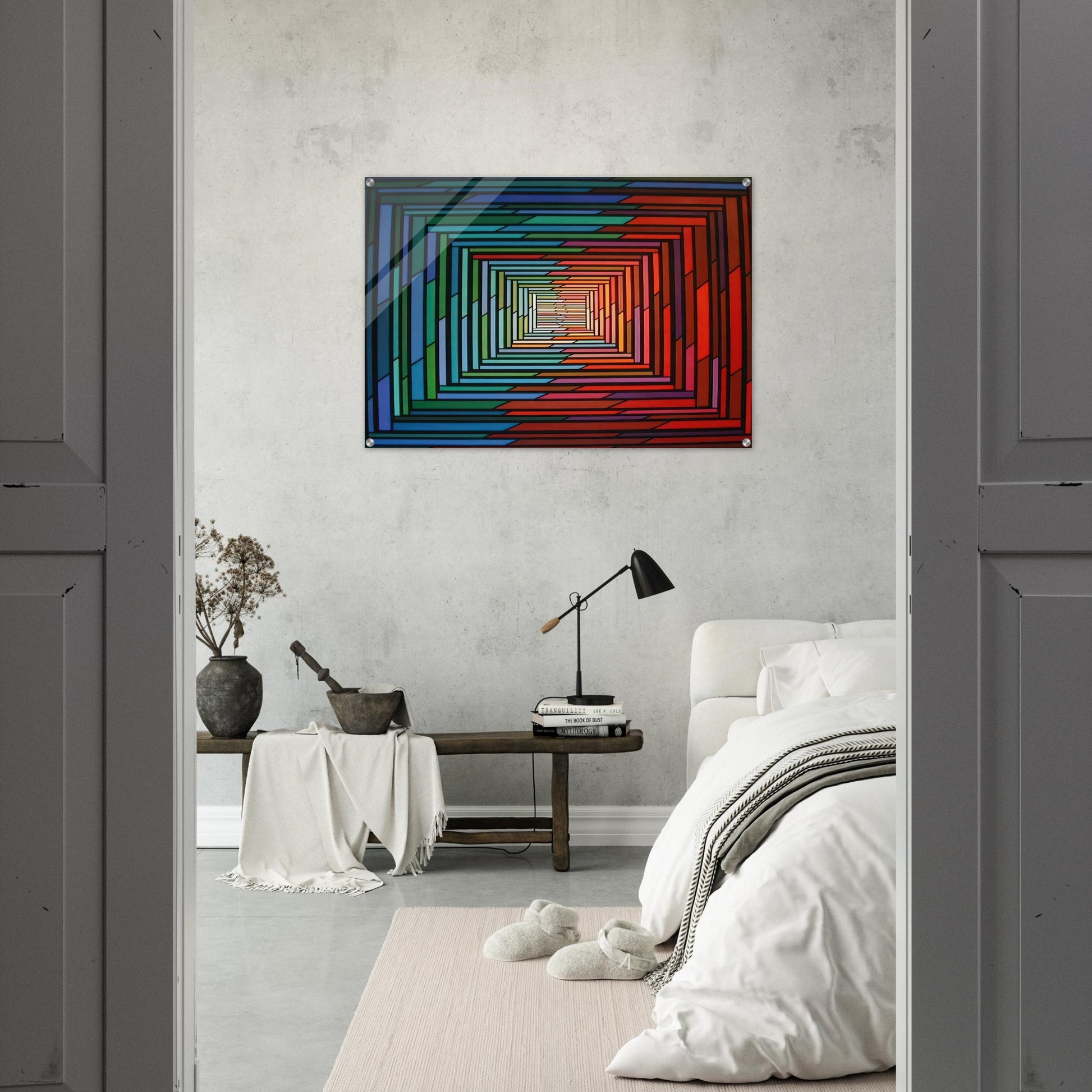 No – Stop - 1996 - Piero Dorazio Acrylic Print - 70x100 cm / 28x40″ inches