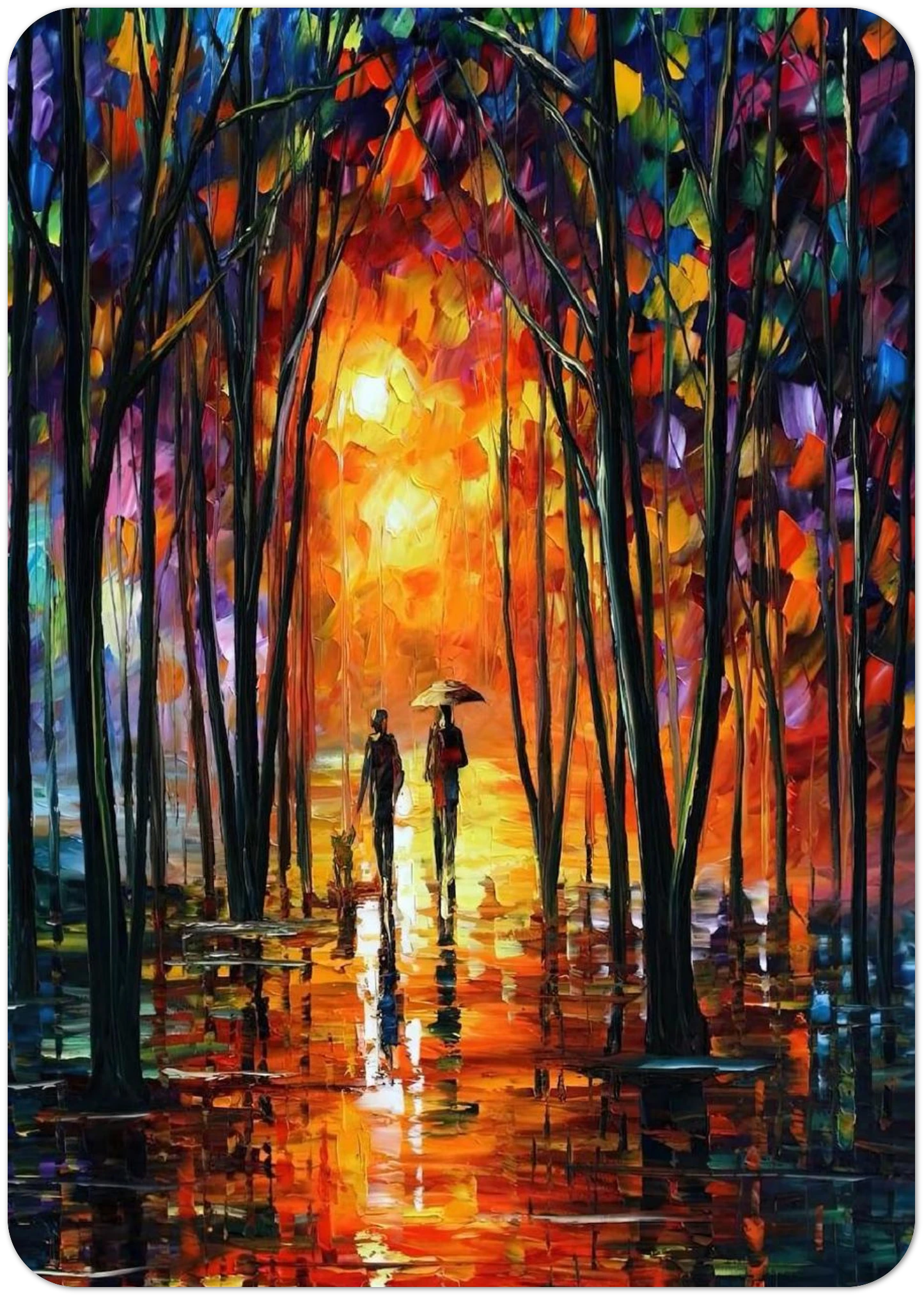 Leonid Afremov By Leonid Afremov Pack of 10 Post Cards | Leonid Afremov Post Cards | A6 (10.5 x 14.8 cm) - 4.1 x 5.8 inches