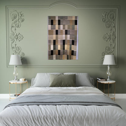 WALL HANGING 1926 - Anni Albers Brushed Aluminum Print - 70x100 cm / 28x40 inches | Anni Albers Aluminum Print | Anni Albers Prints