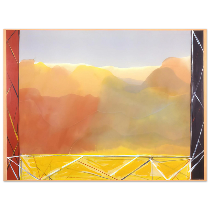 Ronnie Landfield - The Yellow Bridge - 1988  75x100 cm / 30x40inches Fine Art Poster