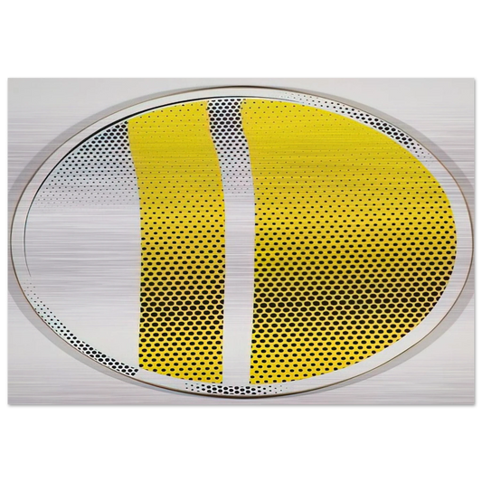 MIRROR 4 1970 3 - Roy Lichtenstein Brushed Aluminum Print - 70x100 cm / 28x40 inches | Roy Lichtenstein Aluminum Print | Roy Lichtenstein Prints