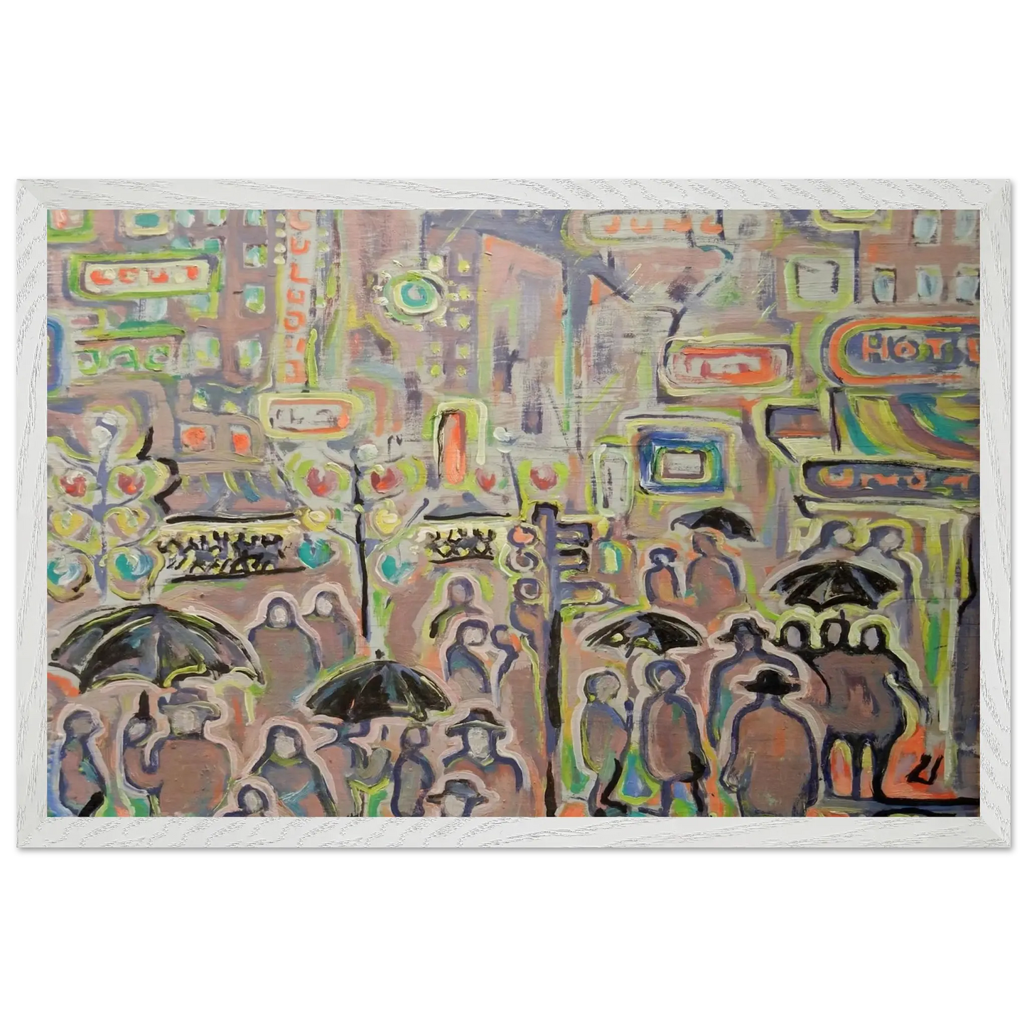 Walter Inglis Anderson - Walter Anderson Wall art - 28x43  cm / XL (11x17 inches) - Premium Wooden Framed Poster With Fine Art Paper - Black frame