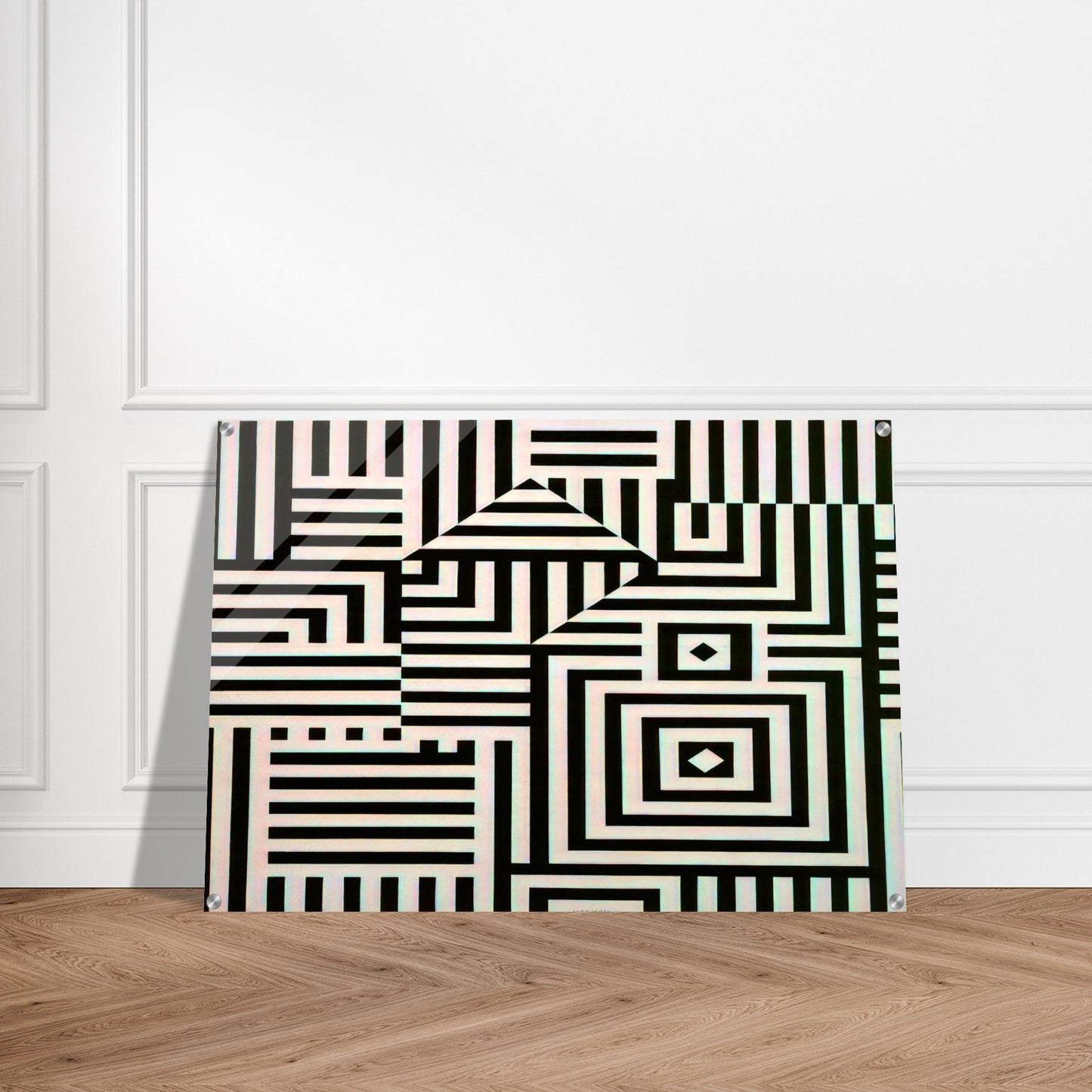 Riu-Kiu-C - 1960 - Victor Vasarely Acrylic Print - 70x100 cm / 28x40″ inches | Victor Vasarely Wall Art | Victor Vasarely Prints
