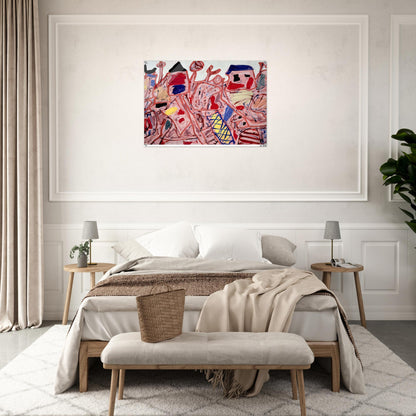 SUCCESSFUL CAMPAIGN - Jean Dubuffet Acrylic Print - 70x100 cm / 28x40″ inches