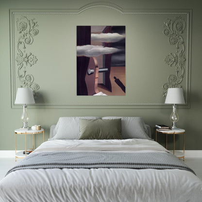 THE CATAPULT OF DESERT 1926 - Rene Magritte Brushed Aluminum Print - 70x100 cm / 28x40 inches | Rene Magritte Aluminum Print | Rene Magritte Prints