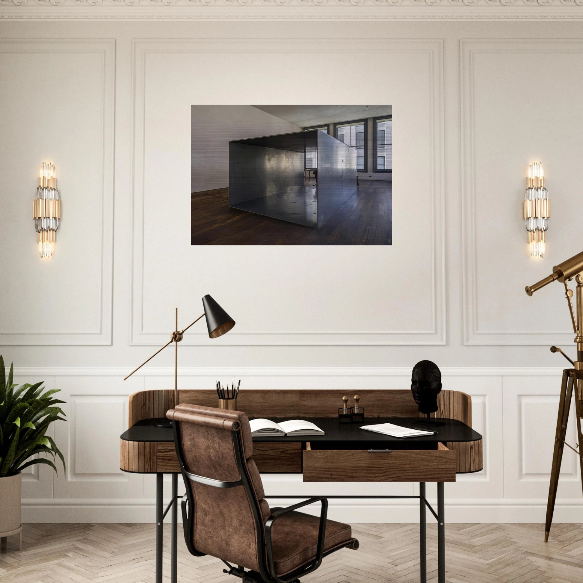 Untitled 101 Spring Street - 1969 - Donald Judd Brushed Aluminum Print - 70x100 cm / 28x40 inches | Donald Judd Aluminum Print | Donald Judd Prints