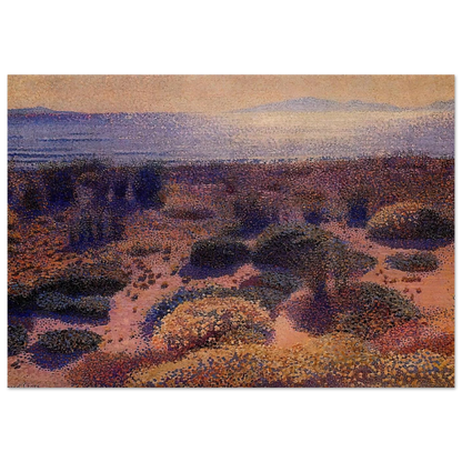 Plage de la Vignassa - Henri-Edmond Cross Brushed Aluminum Print - 70x100 cm / 28x40 inches | Henri-Edmond Cross Aluminum Print | Henri-Edmond Cross Prints