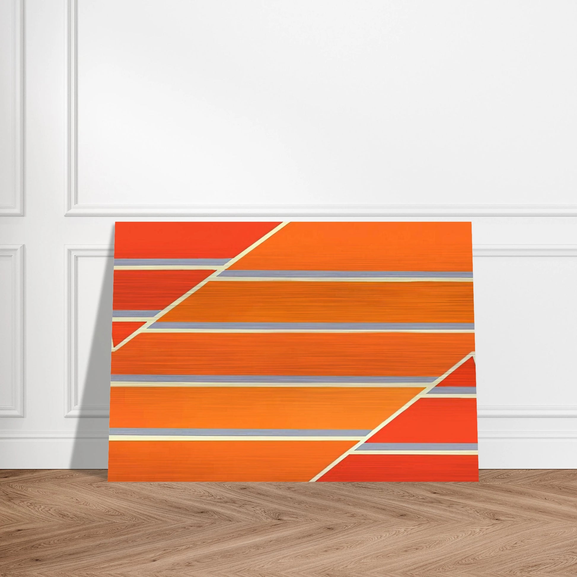 Orange Time - 1965 - Larry Zox Brushed Aluminum Print - 70x100 cm / 28x40 inches | Larry Zox Aluminum Print | Larry Zox Prints