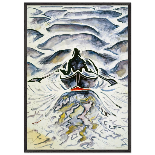 Walter Anderson N15 - Walter Inglis Anderson 70x100 cm / 28x40 inches Framed Art Print – Black Wooden Frame | Walter Anderson Prints