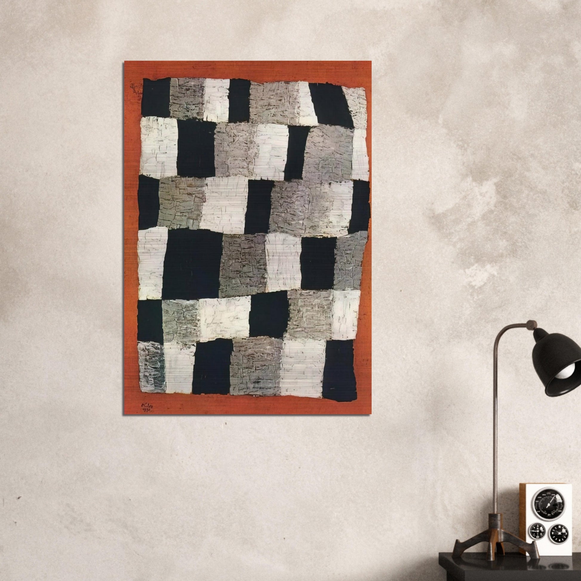 RHYTHMIC RYTHMICAL 1930 - Paul Klee Brushed Aluminum Print - 70x100 cm / 28x40 inches | Paul Klee Aluminum Print | Paul Klee Prints
