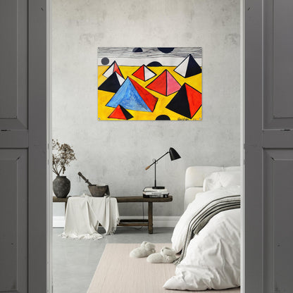 PYRAMIDS 1975 - Alexander Calder Acrylic Print - 70x100 cm / 28x40″ inches