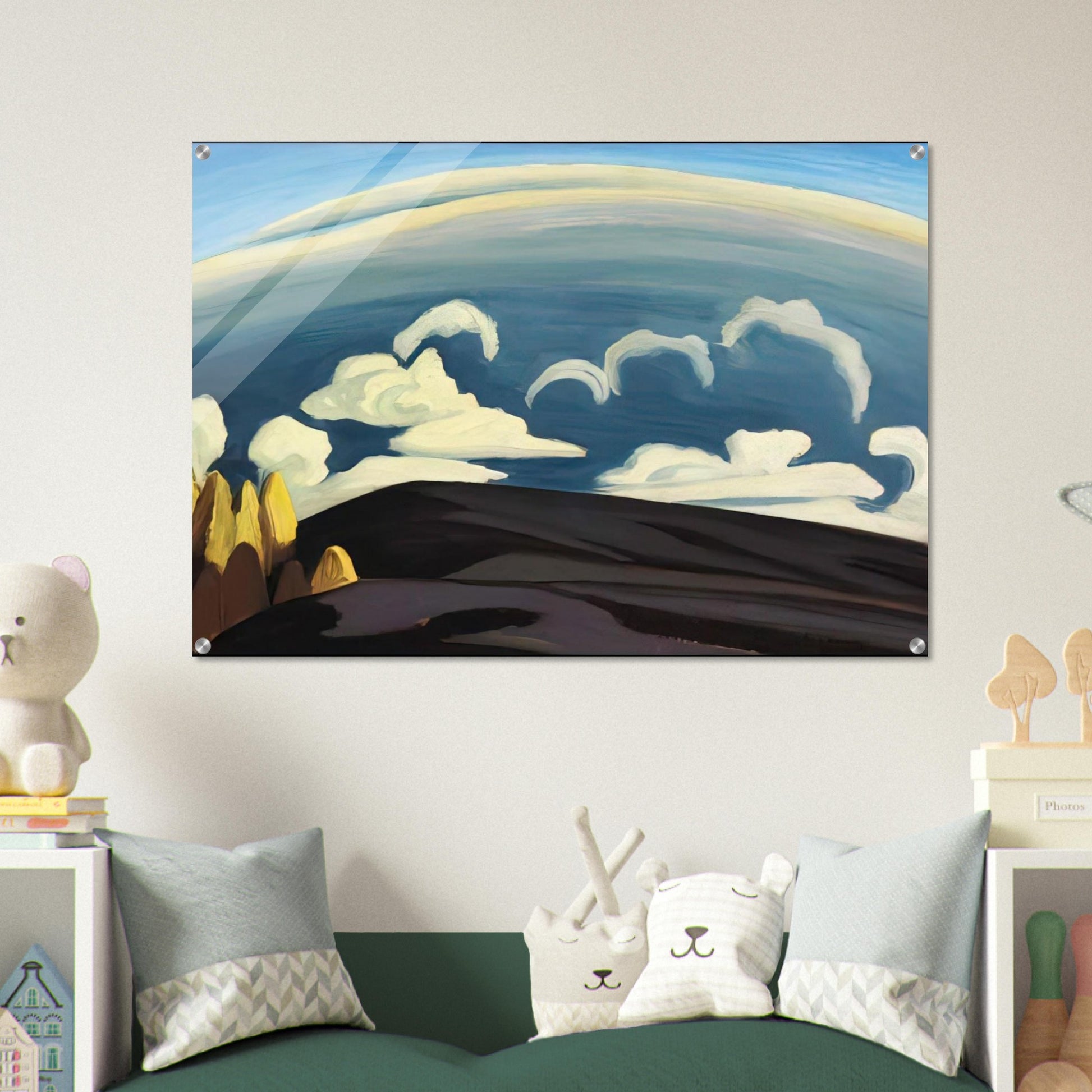 Aftermath of Storm - Lake Superior Sketch XXXIV - 1926 - Lawren Harris Acrylic Print - 70x100 cm / 28x40″ inches | Lawren Harris Wall Art | Lawren Harris Prints