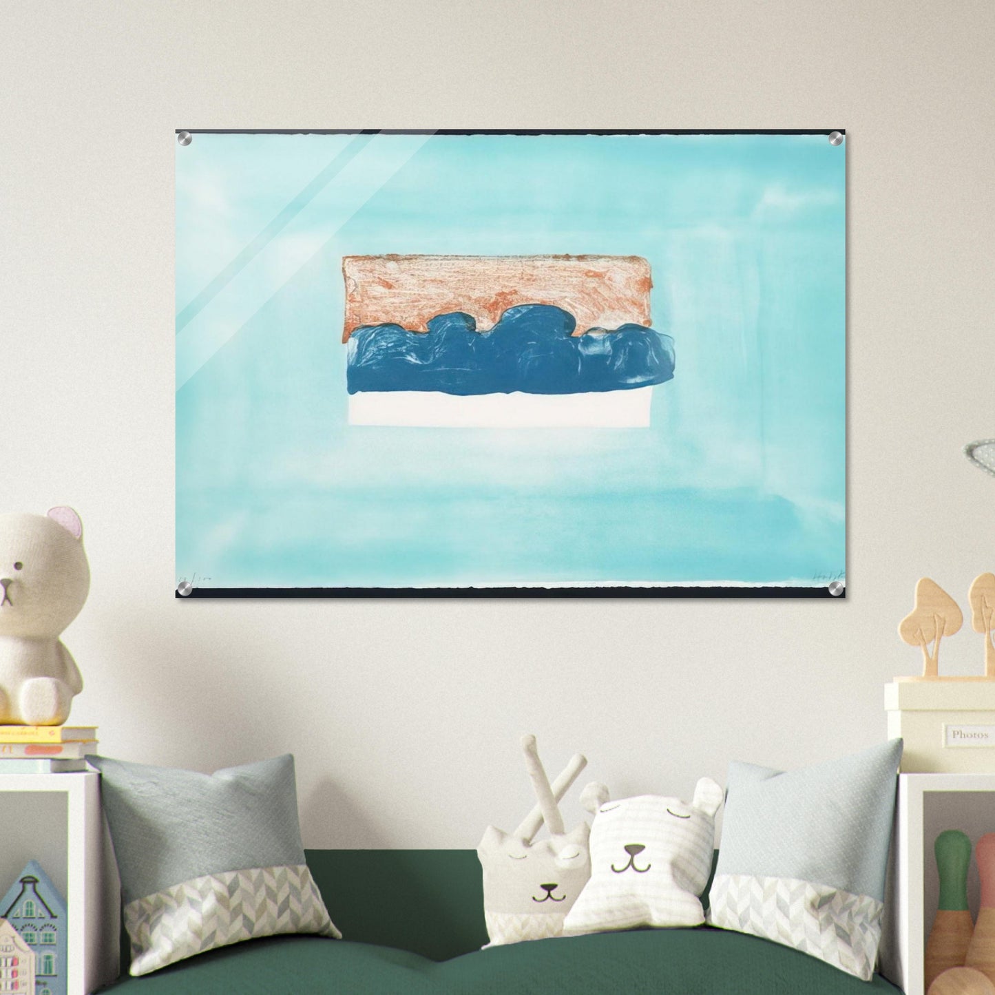 Untitled - 1976 - Howard Hodgkin Acrylic Print - 70x100 cm / 28x40″ inches | Howard Hodgkin Wall Art | Howard Hodgkin Prints