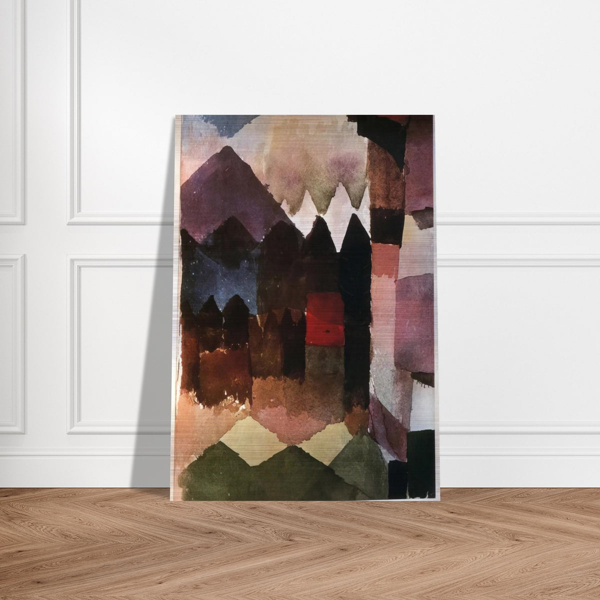 HAIRDRYER IN MARC S GARDEN 1915 - Paul Klee Brushed Aluminum Print - 70x100 cm / 28x40 inches | Paul Klee Aluminum Print | Paul Klee Prints