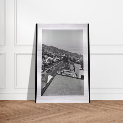 RESIDENTIAL ROOFTOPS SERIES 1 - Edward Ruscha Brushed Aluminum Print - 70x100 cm / 28x40 inches | Edward Ruscha Aluminum Print | Edward Ruscha Prints
