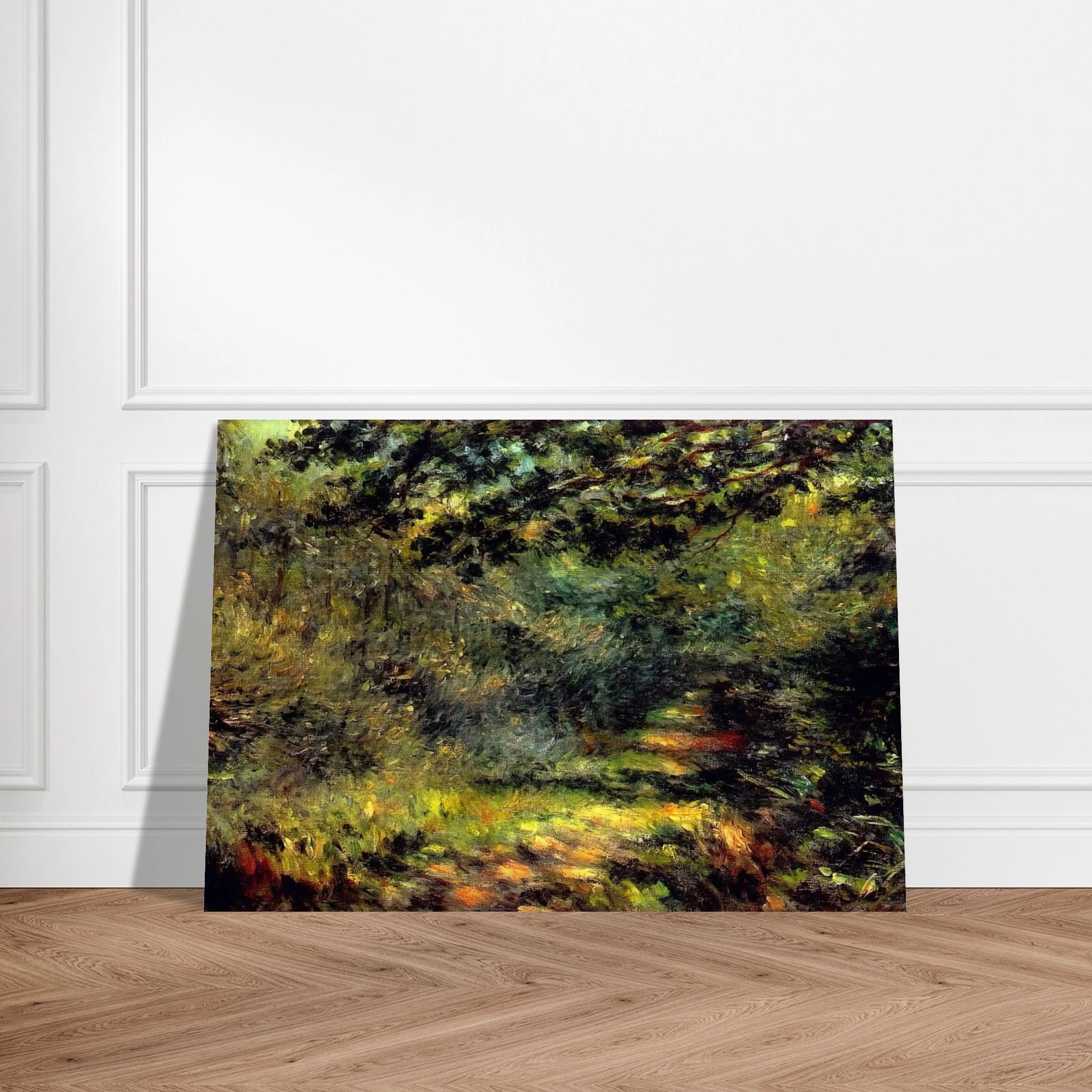 Forest Path - Pierre-Auguste Renoir Brushed Aluminum Print - 70x100 cm / 28x40 inches | Pierre-Auguste Renoir Aluminum Print | Pierre-Auguste Renoir Prints