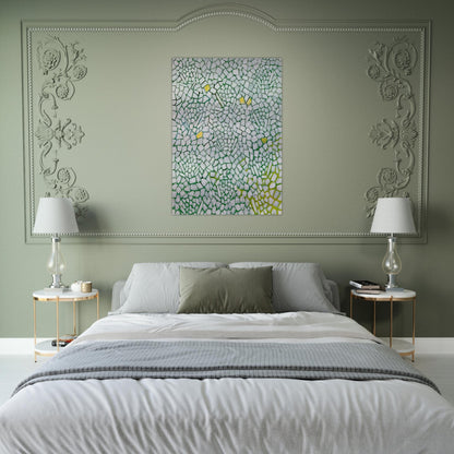 WHITE ROSES SING AND SING 1976 - Alma Woodsey Thomas Brushed Aluminum Print - 70x100 cm / 28x40 inches | Alma Woodsey Thomas Aluminum Print | Alma Woodsey Thomas Prints