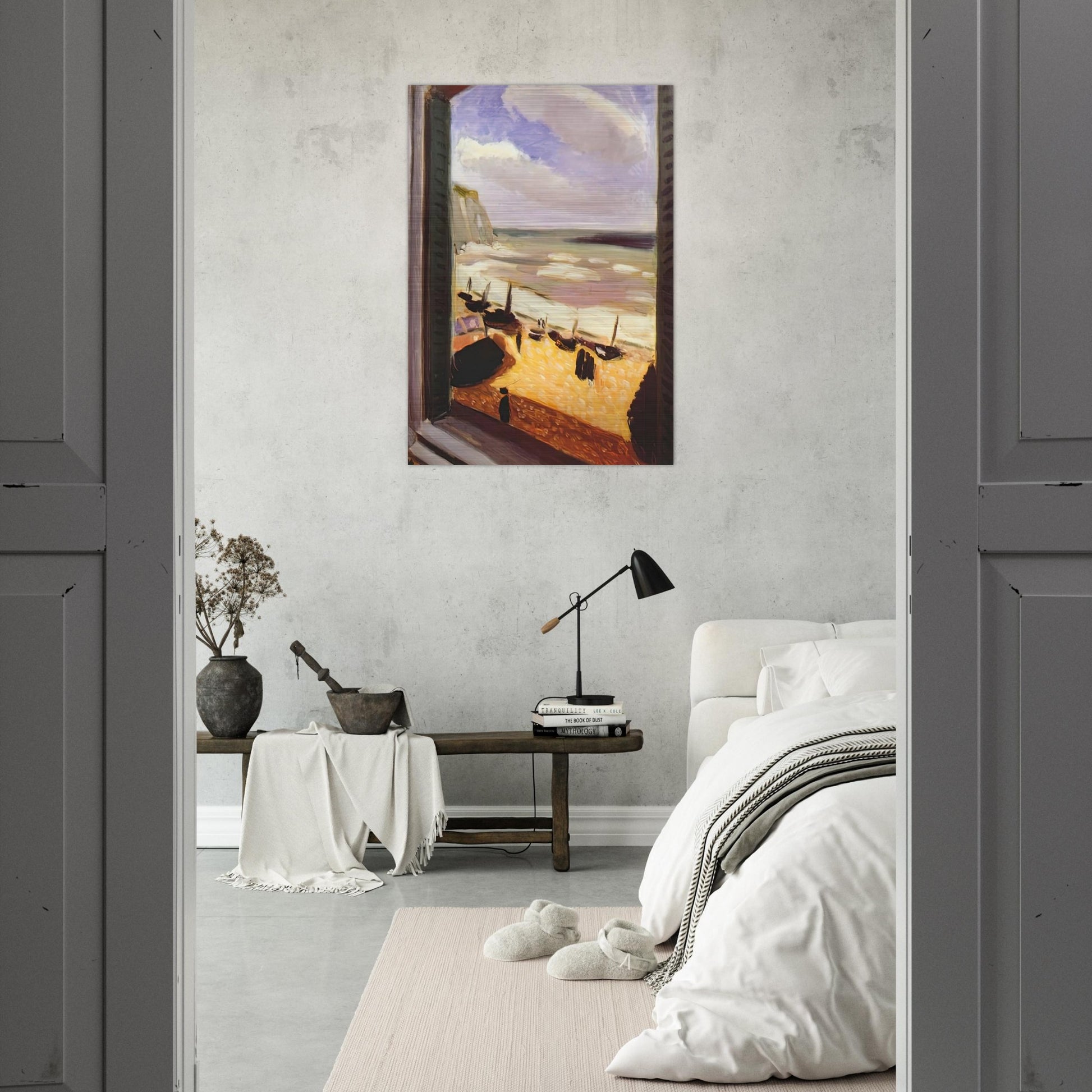 OPEN WINDOW AT ETRETAT 1921 - Henri Matisse Brushed Aluminum Print - 70x100 cm / 28x40 inches | Henri Matisse Aluminum Print | Henri Matisse Prints