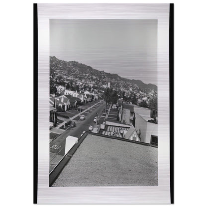 RESIDENTIAL ROOFTOPS SERIES 1 - Edward Ruscha Brushed Aluminum Print - 70x100 cm / 28x40 inches | Edward Ruscha Aluminum Print | Edward Ruscha Prints