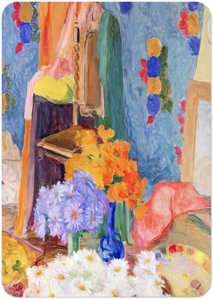 Mario De Andrade's Daisies By Tarsila do Amaral Pack of 10 Post Cards | Tarsila do Amaral Post Cards | A6 (10.5 x 14.8 cm) - 4.1 x 5.8 inches