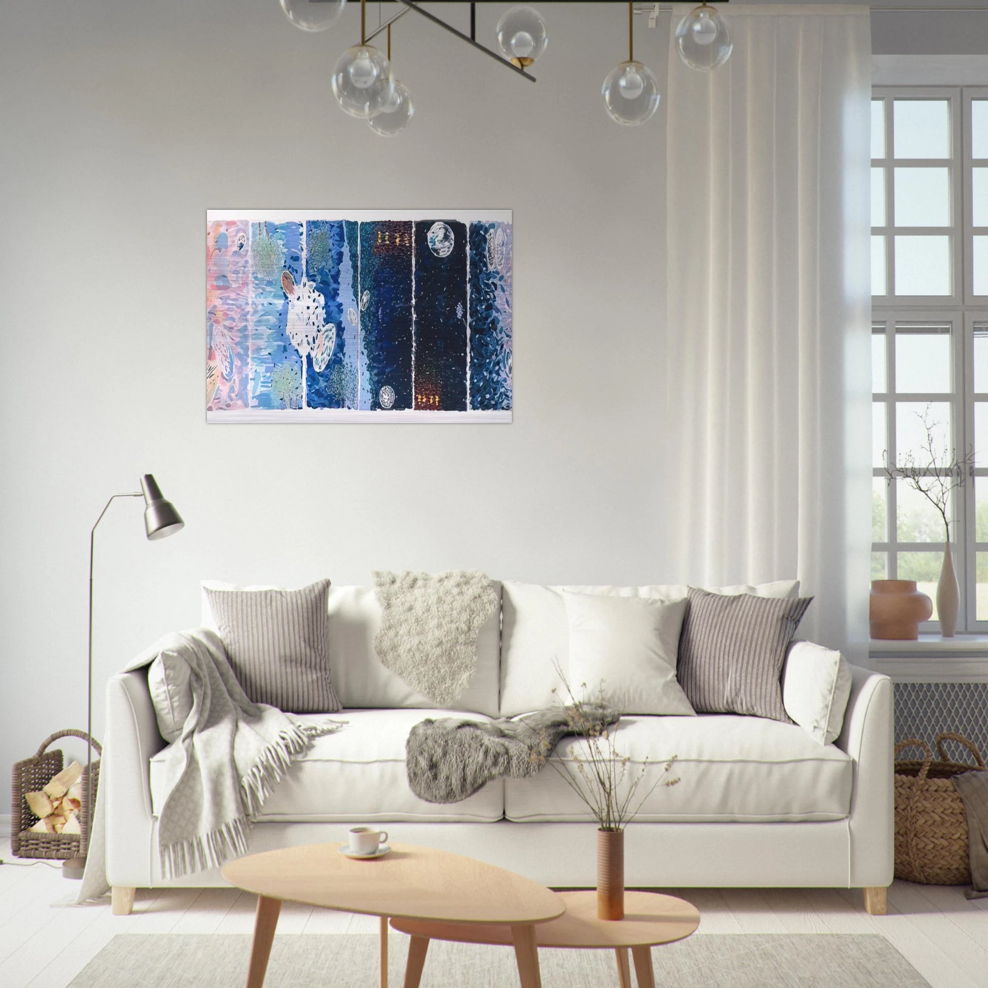 At Sea Japan - 1980 - Jennifer Bartlett Brushed Aluminum Print - 70x100 cm / 28x40 inches | Jennifer Bartlett Aluminum Print | Jennifer Bartlett Prints