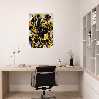 Untitled  SFP94-53  SFF 1727  - Sam Francis Brushed Aluminum Print - 70x100 cm / 28x40 inches | Sam Francis Aluminum Print | Sam Francis Prints