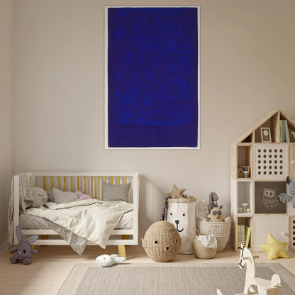 Blue Viola - 1962 - Carla Accardi Art Prints - 100x150 cm / 40x60″ inches | Carla Accardi Poster | Carla Accardi Prints